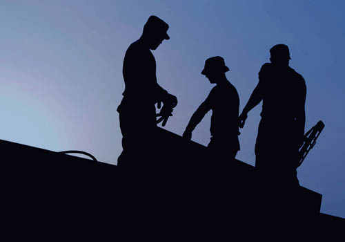 Workers on site